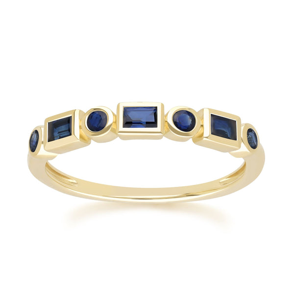 gemondo Classic Sapphire Eternity Ring in 9ct Yellow Gold
