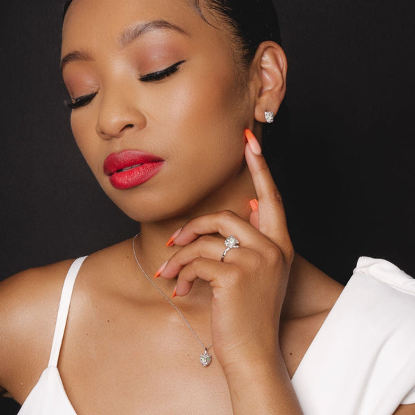 Gemondo ECFEW™ 'The Unifier' Tsavorite & Diamond Cheetah Ring In 9ct White Gold