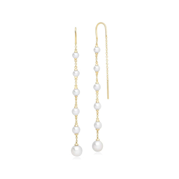 gemondo ECFEW™ Unifier Pearl Dangle Drop Earrings In Sterling Silver