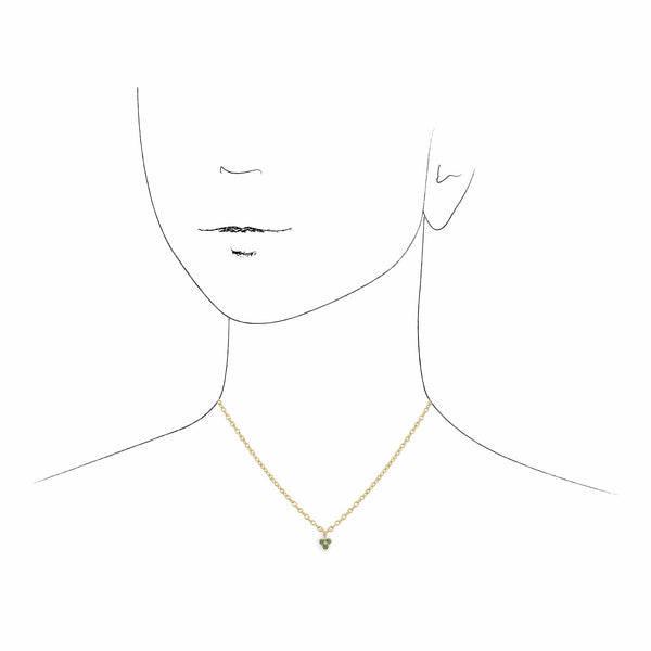 Gemondo Floral Round Peridot & Diamond Cluster Pendant In 9ct Yellow Gold