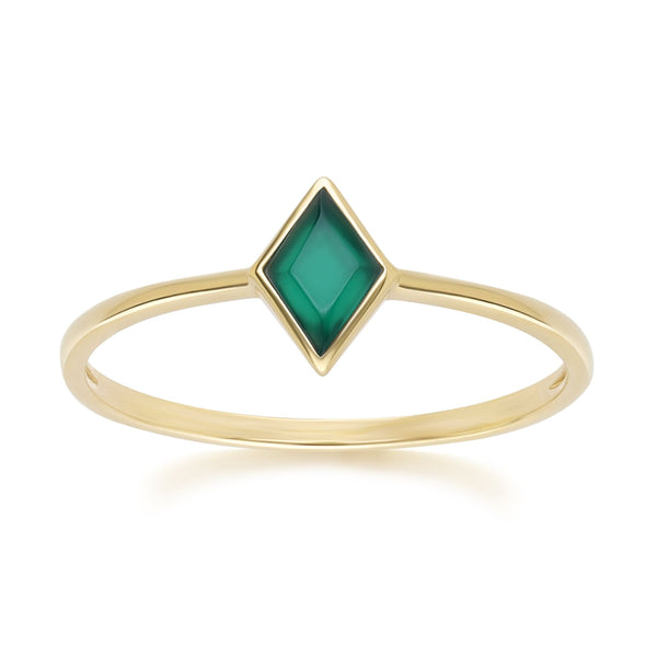 gemondo Classic Chalcedony Ring in 9ct Yellow Gold gemondo Classic Chalcedony Ring in 9ct Yellow Gold