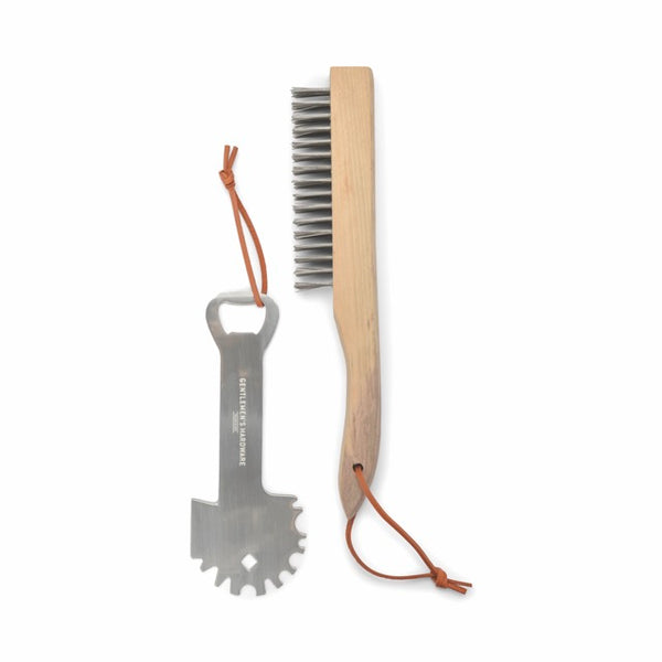 Gentlemen's Hardware "BBQ Care Kit" Grill Scraper & Wire Brush