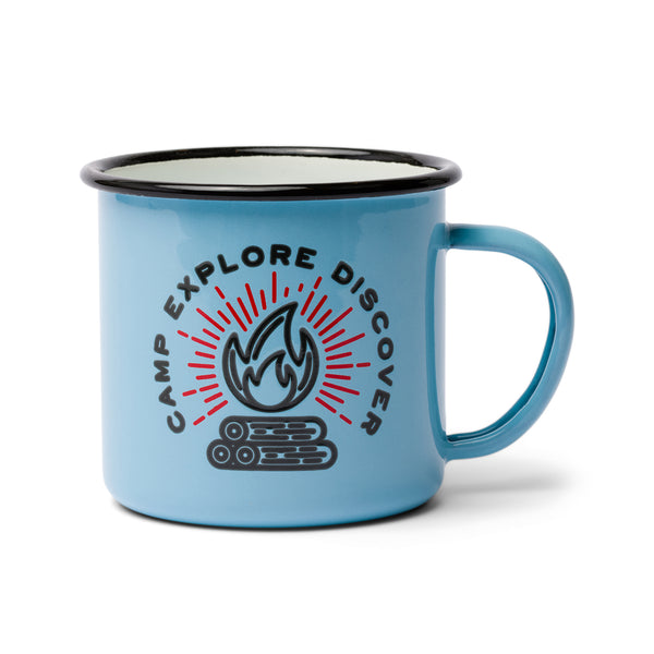 gentlemen's hardware Enamel Mug - Camp. Explore. Discover. 11 fl oz