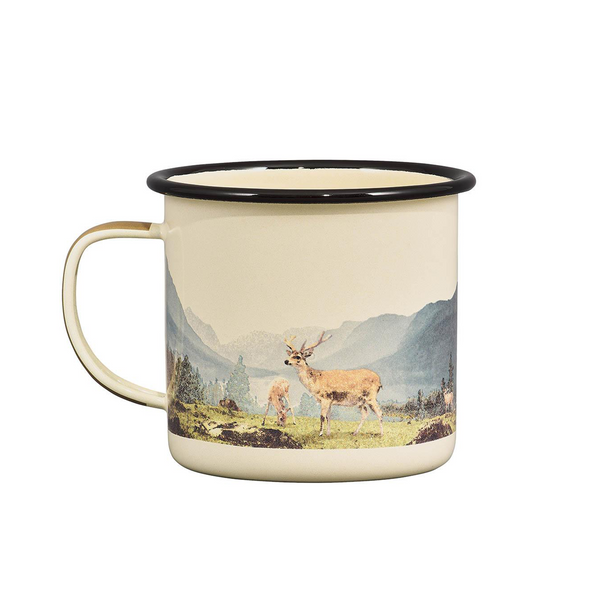 gentlemen's hardware Enamel Mug - Great Outdoors Deer 17 fl oz