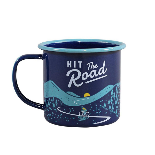 gentlemen's hardware Enamel Mug - Hit the Road 11 fl oz