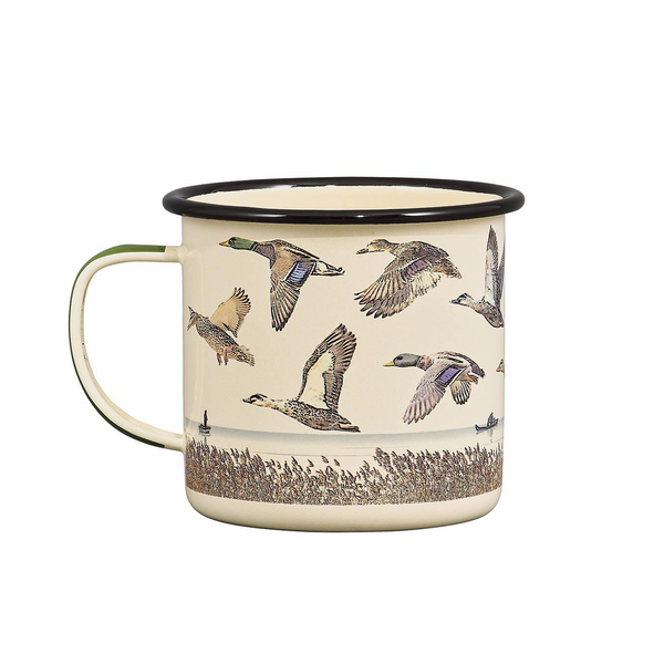 gentlemen's hardware Enamel Mug - Lake & Ducks 17 fl oz