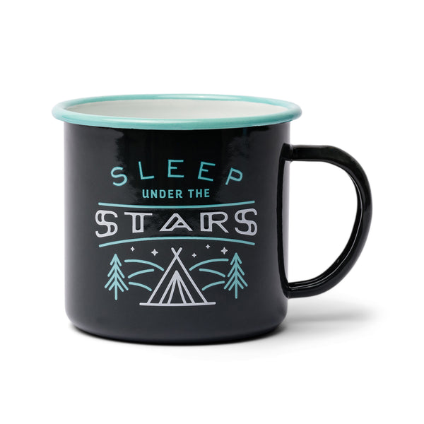 gentlemen's hardware Enamel Mug - Sleep Under the Stars 11 oz
