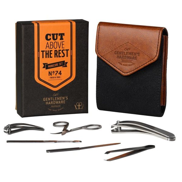 gentlemen's hardware Charcoal Manicure Set