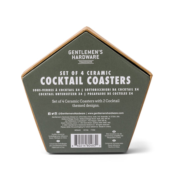 Gentlemen's Hardware Cocktail Coasters Set Of 4