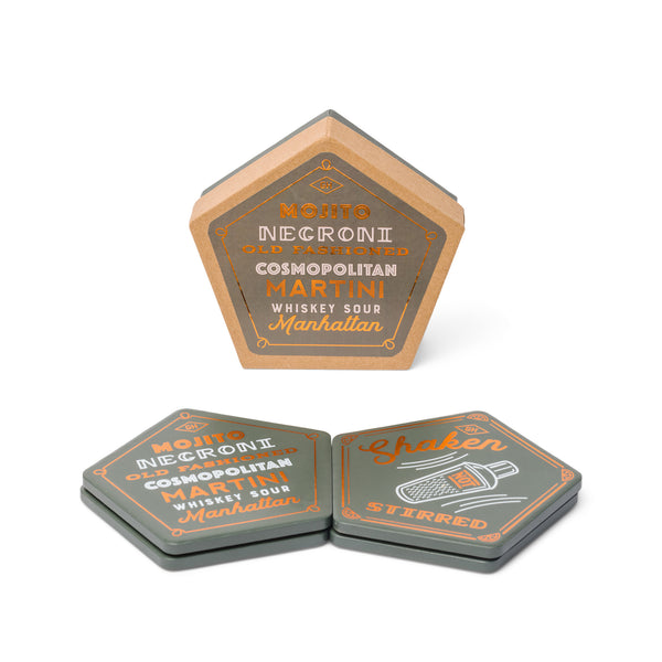 gentlemen's hardware Cocktail Coasters Set of 4