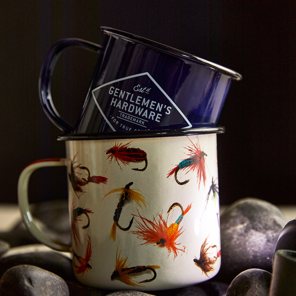 Gentlemen's Hardware Enamel Mug - Fly Fishing
