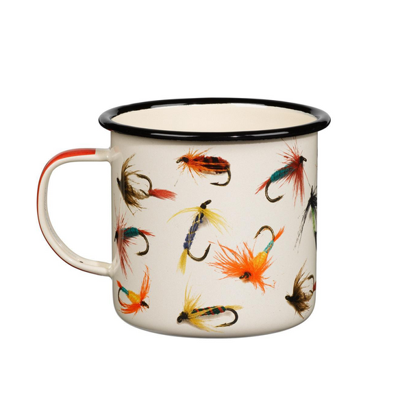 gentlemen's hardware Enamel Mug - Fly Fishing