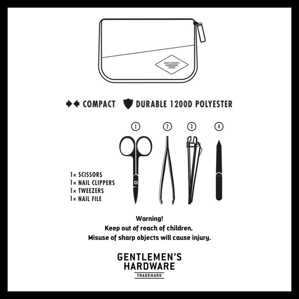 Gentlemen's Hardware Manicure Set