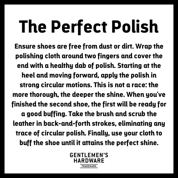 Gentlemen's Hardware Navy Shoe Shine Kit