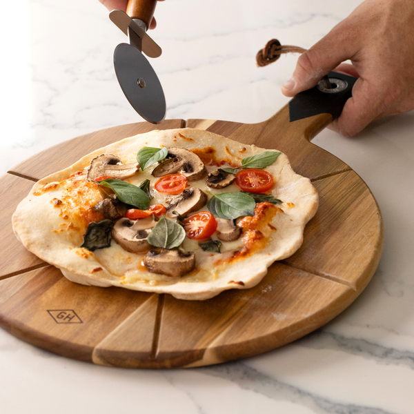 Gentlemen's Hardware Pizza Board With Pizza Cutter