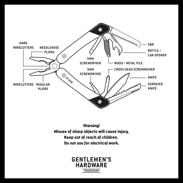 Gentlemen's Hardware Pliers Multi-Tool