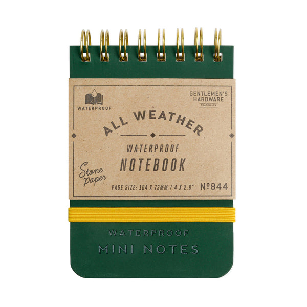 gentlemen's hardware Pocket Waterproof Note Book