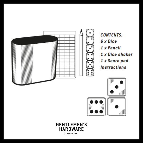 Gentlemen's Hardware Push Your Luck Dice Game