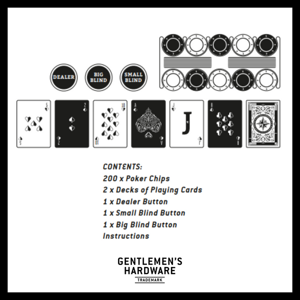 Gentlemen's Hardware Texas Hold 'em Poker