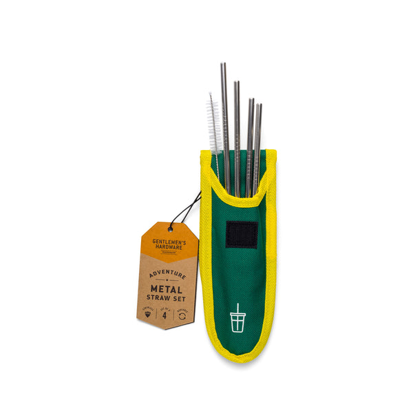 Gentlemen's Hardware Travel Metal Straw Set