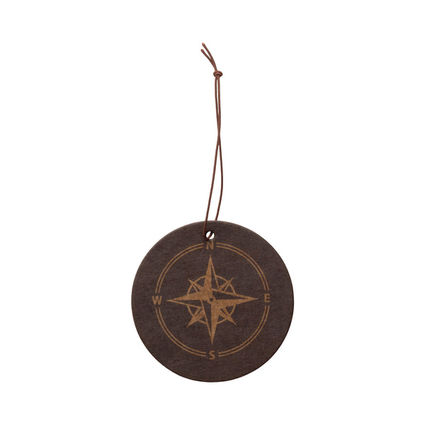 gentlemen's hardware Leather & Vanilla Air Freshener - Compass