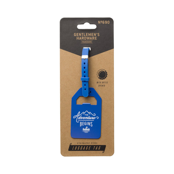 gentlemen's hardware Luggage Tag - The Adventure Begins
