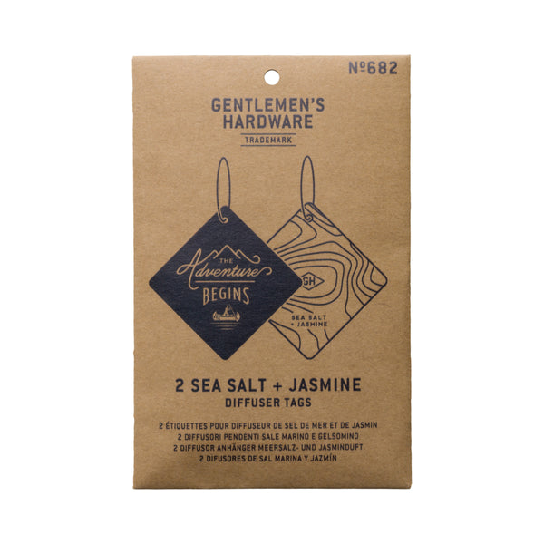 Gentlemen's Hardware Sea Salt & Jasmine Air Freshener - The Adventure Begins