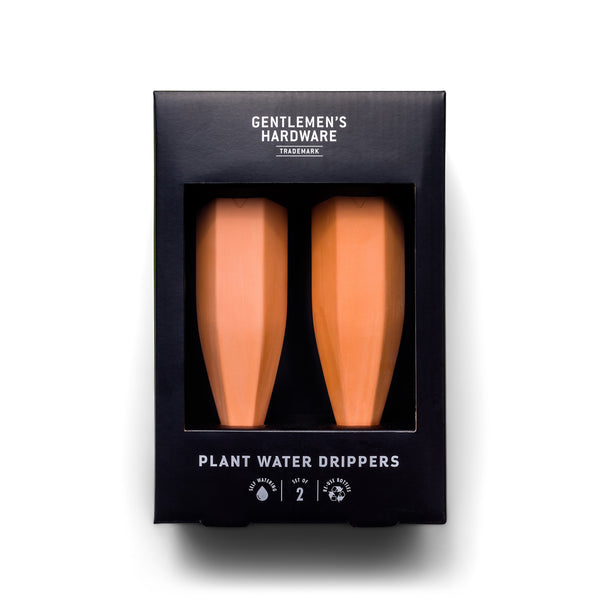 gentlemen's hardware Terracotta Plant Water Drippers set of 2