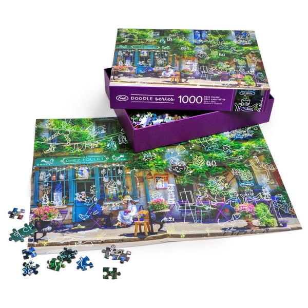 Genuine Fred 1000 PIECE PUZZLE: A BUSY DAY AT CHEZ POULET Puzzle
