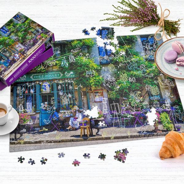 Genuine Fred 1000 PIECE PUZZLE: A BUSY DAY AT CHEZ POULET Puzzle