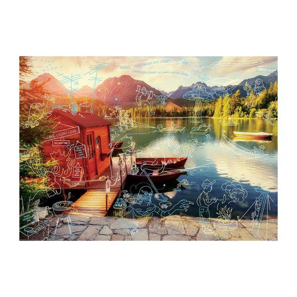 Genuine Fred 1000 PIECE PUZZLE: LIVING LA VIDA LAKE (AHHH) Puzzle