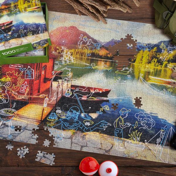 Genuine Fred 1000 PIECE PUZZLE: LIVING LA VIDA LAKE (AHHH) Puzzle