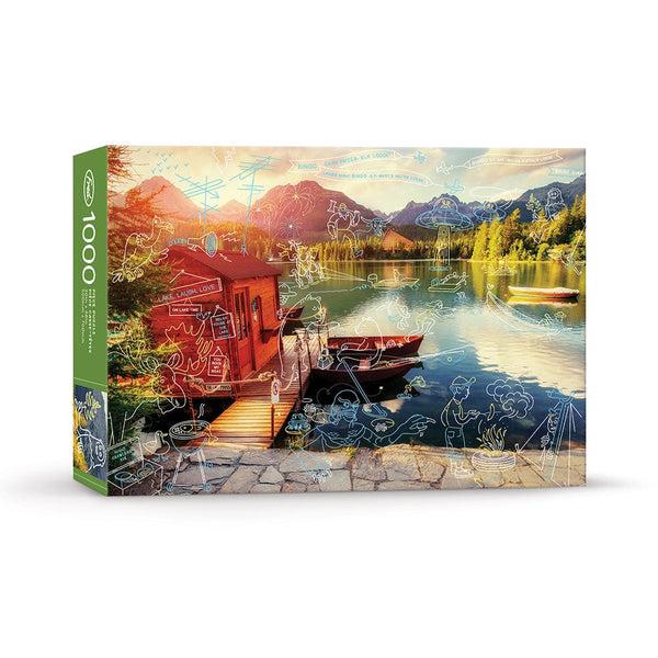 genuine fred 1000 PIECE PUZZLE: LIVING LA VIDA LAKE (AHHH) Puzzle