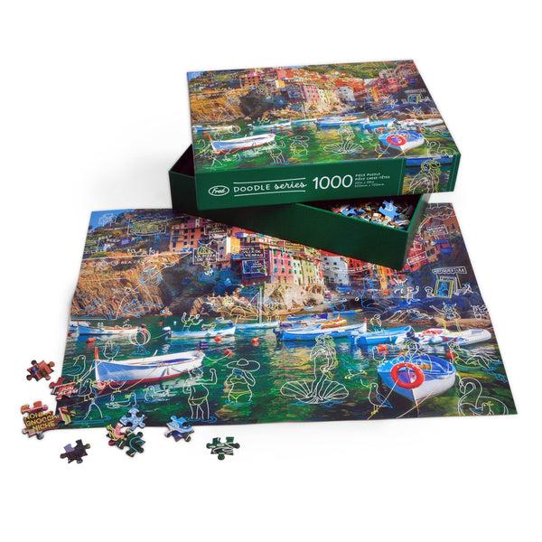 Genuine Fred 1000 PIECE PUZZLE: SPRING BREAK AT CINQUE TERRE Puzzle