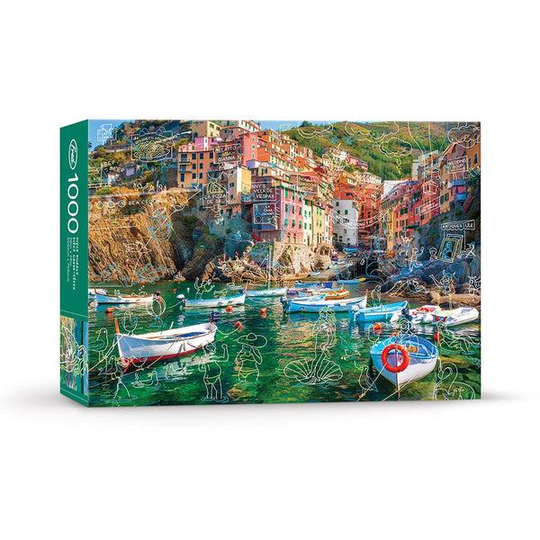 genuine fred 1000 PIECE PUZZLE: SPRING BREAK AT CINQUE TERRE Puzzle