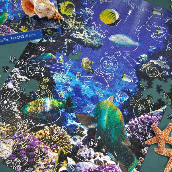 Genuine Fred 1000 PIECE PUZZLE: SWAP MEET UNDER THE SEA Puzzle