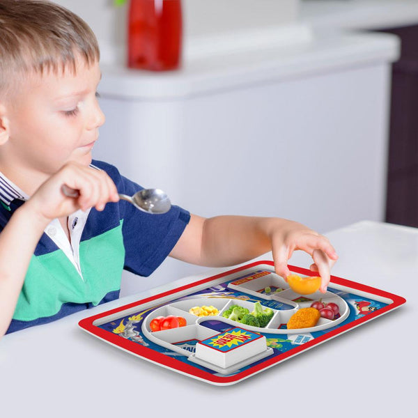 Genuine Fred DINNER WINNER - Superhero Kid's Meal Tray
