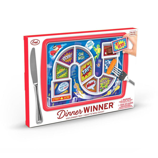 Genuine Fred DINNER WINNER - Superhero Kid's Meal Tray