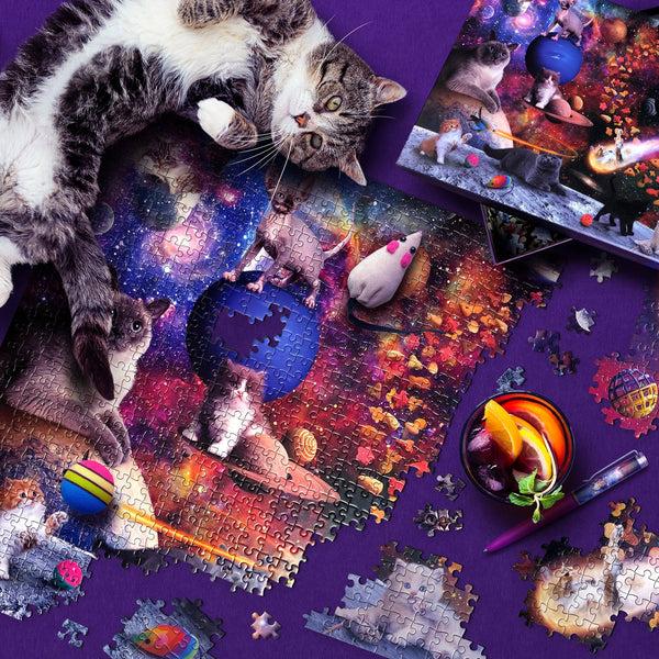 Genuine Fred 1000 PIECE PUZZLE: GALAXY CATS Puzzle