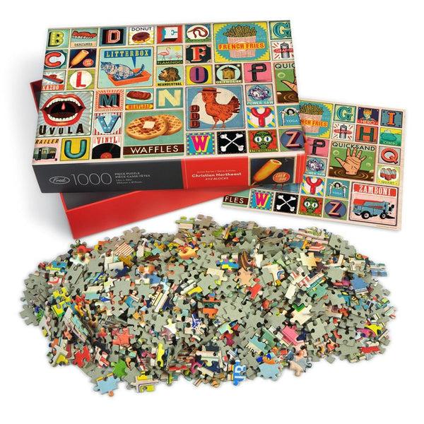 Genuine Fred 1000 PIECE PUZZLE: XYZ BLOCKS Puzzle