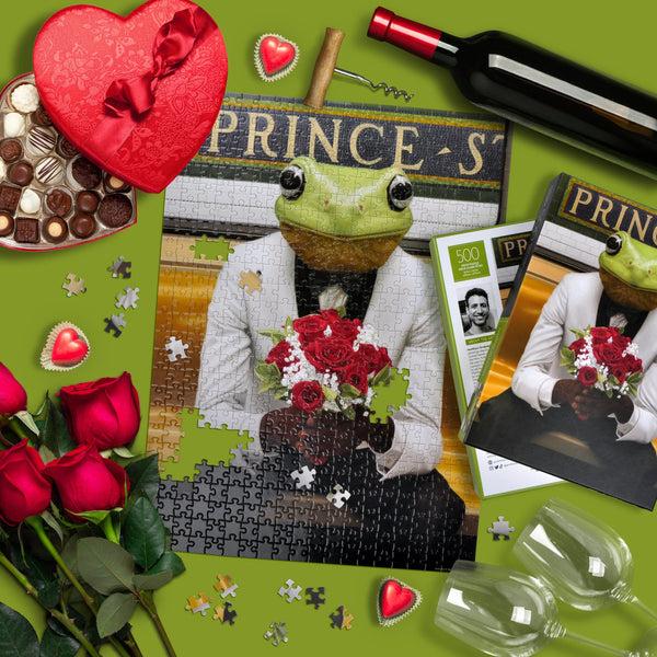 Genuine Fred 500 PIECE PUZZLE: KISS ME Puzzle