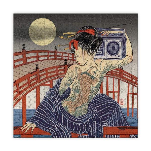 Genuine Fred 500 PIECE PUZZLE: TAIKO-BASHI Puzzle