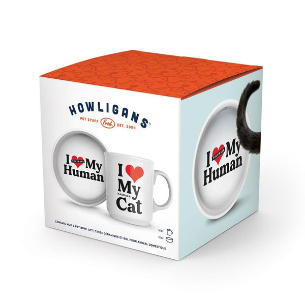 Genuine Fred CERAMIC MUG + CAT BOWL SET Love My Cat