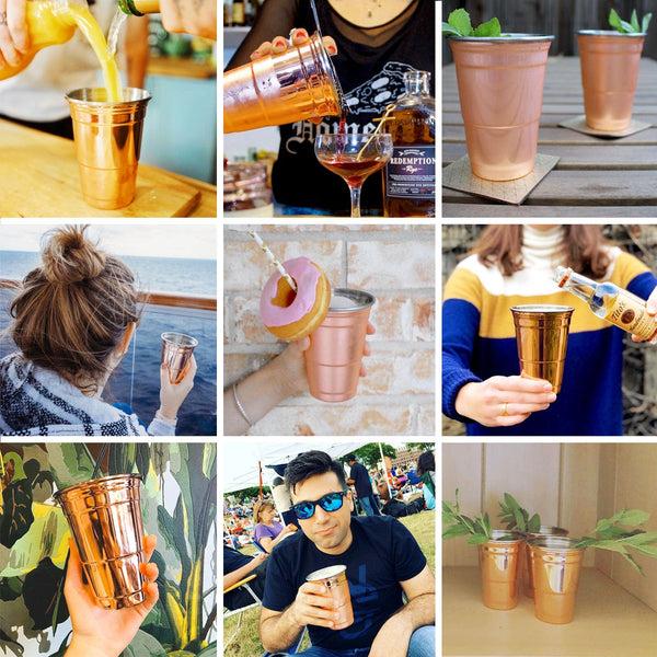 Genuine Fred COPPER PARTY CUP BUNDLE Set Of 8