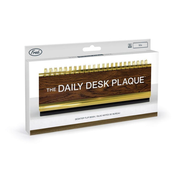 Genuine Fred DAILY DESK PLAQUE Desktop Flip Book