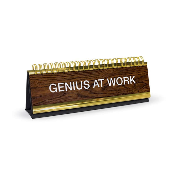 genuine fred DAILY DESK PLAQUE Desktop Flip Book
