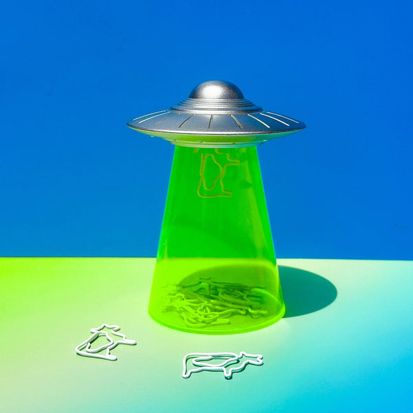 Genuine Fred FILING SAUCER UFO Paperclip Dispenser