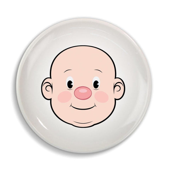 genuine fred FOOD FACE Dinner Plate