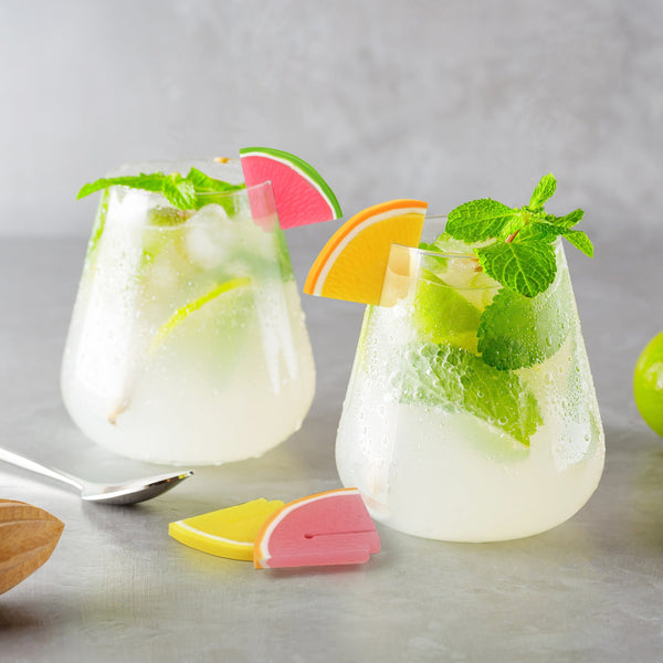 Genuine Fred FRUIT COCKTAIL Reusable Drink Markers