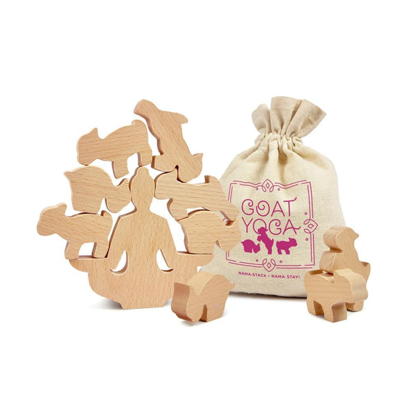 genuine fred GOAT YOGA Wooden Stacking Game
